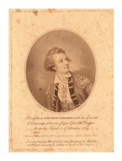 Vincenzo Lunardi,  Nesmith, pinxt. ; Burke, fecit.