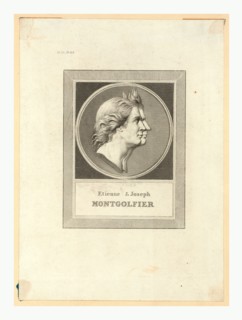 Etienne & Joseph Montgolfier, Bust-length double profile portrait of the Montgolfier brothers,