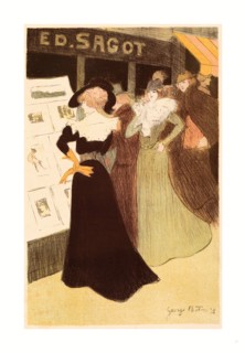 Georges Bottini, The Sagot Address, French, 1874  1907, 1898, colored lithograph