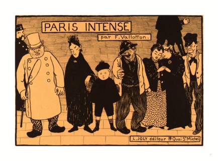 Flix Vallotton, Frontispiece from Paris Intense, Swiss, 1865 - 1925, 1894, lithograph (zinc) on