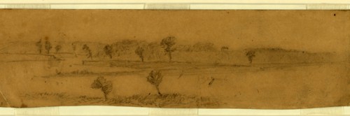 Near Butlers right on James river, 1863-1865, drawing, 1862-1865, by Alfred R Waud, 1828-1891, an