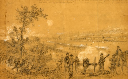 Battle of Malvern hills fought on Tuesday July 1st in which the federal forces gained a complete