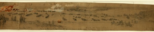 June 2nd Position nr. Cold Harbor, rifle pits in the front, drawing, 1862-1865, by Alfred R Waud,