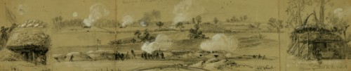 A gopher hole. Commanding position held by the Rebels in front of Genl. Warren. Officers quarters