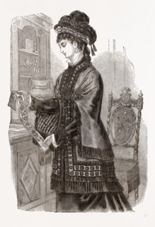 THE HILDEGARDE MANTELET, 19th CENTURY  FASHION