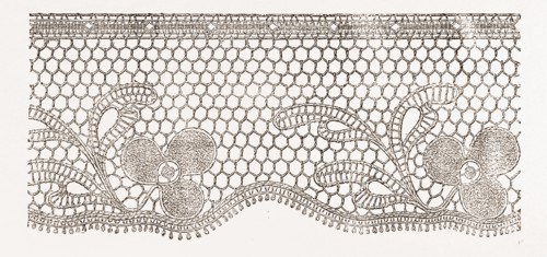 IMITATION OF REAL LACE, NEEDLEWORK, 19th CENTURY EMBROIDERY