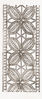 INSERTION FOR UNDERLINEN, NEEDLEWORK, 19th CENTURY EMBROIDERY
