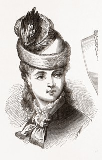 19th CENTURY FASHION, BONNET