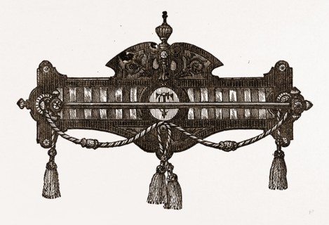 TOWEL- STAND, NEEDLEWORK, 19th CENTURY