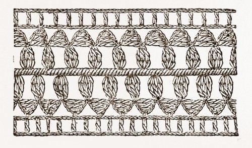 INSERTION FOR UNDERLINEN, NEEDLEWORK, 19th CENTURY EMBROIDERY
