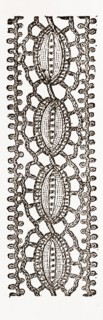 INSERTION FOR UNDERLINEN, NEEDLEWORK, 19th CENTURY EMBROIDERY