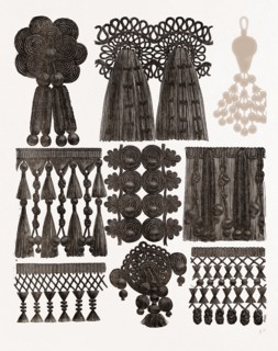 NEW MODELS IN PASSEMENTERIE, NEEDLEWORK, 19th CENTURY EMBROIDERY