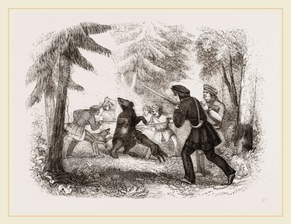 Bear hunting by the Chippewayan Indians