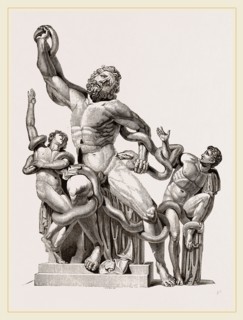 Laocoon in-thecoils of snakes