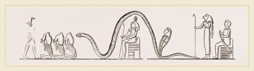 Egyptians offering Human Sacrifice to Serpents