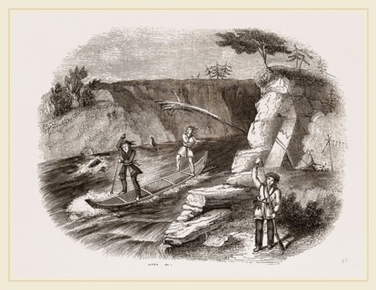 Chippeway Indian fishing USA America
