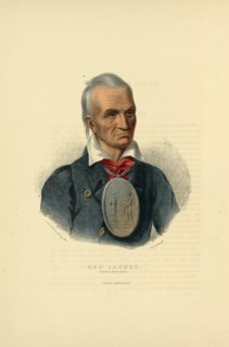 Red Jacket. Seneca war chief / on stone by Corbould from a painting by C.B. King ; printed by C.