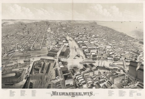 Milwaukee, Wis. 1879; Beck & Pauli, lithographer; c1879.; 1 print : lithograph, 1 tint stone ; 42