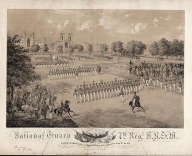 National Guard 7th Reg[imen]t N.Y.S.M. / on stone by C[harles] Gildemeister, 289 Broadway N.Y. ;