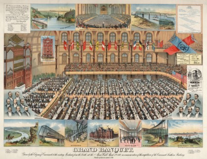 Grand banquet, given by the citizens of Cincinnati, to the visiting merchants from the south, at
