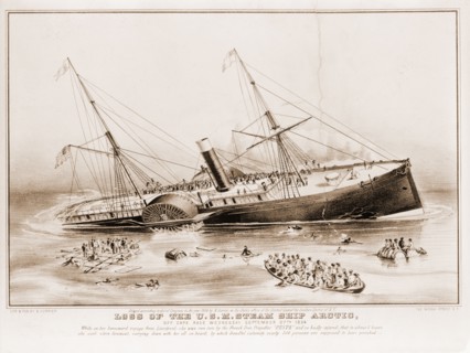 Loss of the U.S.M. steam ship Arctic: off Cape Race Wednesday September 27th 1854; N. Currier