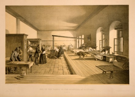 One of the wards of the hospital at Scutari / W. Simpson del. ; E. Walker lith. ; Day & Son, Lithrs