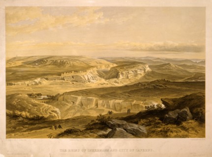 The ruins of Inkermann and city of caverns / W. Simpson, del. ; T. Picken, lith. ; Day & Son,