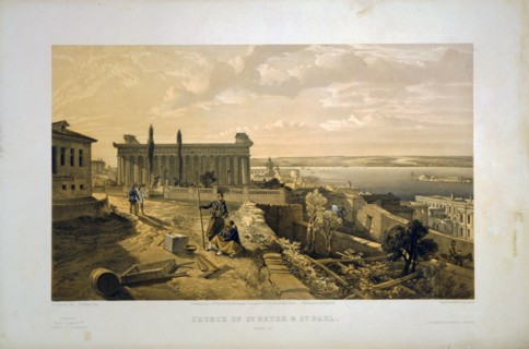 Church of St. Peter & St. Paul / W. Simpson del. ; E. Walker lith. ; Day & Son, Lithrs. to the