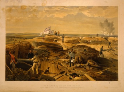 The interior of the Redan taken from its left face, looking towards the salient angle, looking