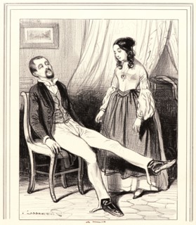 Paul Gavarni (aka Hippolyte-Guillaume-Sulpice Chevalier, French, 1804 - 1866). The Students of