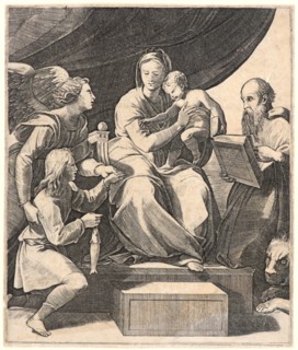 Marco Dente (aka Marco da Ravenna, Italian, ca. 1486-1527) after Raphael (Italian, 1483 - 1520).