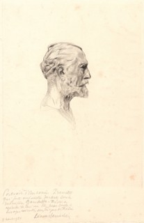 Auguste Rodin (French, 1840 - 1917). Portrait of Antonin Proust. Drypoint. Fourth state.