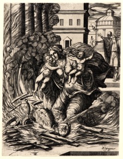 Pierre Woeiriot (aka Pierre Woeiriot II, French, 1532-1599) after Baldassare Peruzzi (Italian, 1481