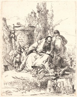 Giovanni Battista Tiepolo (aka Giambattista Tiepolo) (Italian, 1696 - 1770). Seated Magician (Le