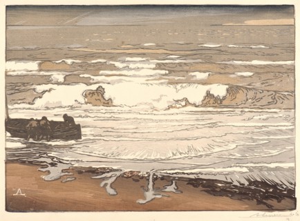 Auguste Louis LepÃ¨re (French, 1849 - 1918). Les Larmes deferlent, Marée de Septembre, 1901, 1901.