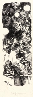 Auguste Louis LepÃ¨re (French, 1849 - 1918). Le 14 Juillet a Belleville, 2 heures du matin, 1897.