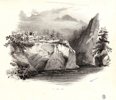 EugÃ¨ne Louis Lami (French, 1800 - 1890). Le Loch Ard, 1821. Lithograph.