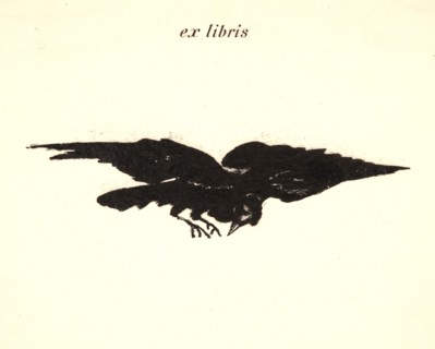 Ãâdouard Manet (French, 1832 - 1883). The Raven (Le corbeau): Flying Raven (ex libris), 1875. From