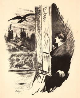 Ãâdouard Manet (French, 1832 - 1883). The Raven (Le corbeau): Open Here I Flung the Shutter, 1875.