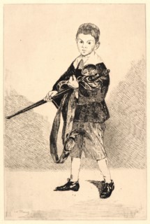Ãâdouard Manet (French, 1832 - 1883). Child with a Sword Turned to the Left (L'Enfant a l'Ãâpée