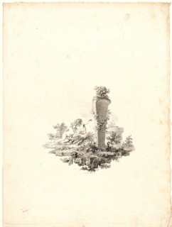 Augustin de Saint-Aubin (French, 1736 - 1807). Tailpiece (Cul-de-lampe), 1780- 1784. From