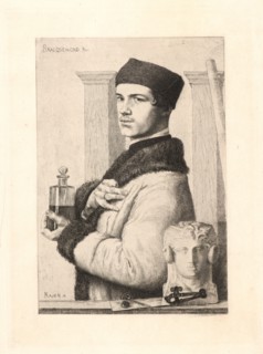 Paul-Adolphe Rajon (French, 1842 - 1888) after Félix Bracquemond (French, 1833 - 1914). Portrait of