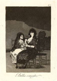 Francisco de Goya (Spanish, 1746-1828). Bellos consejos. (Pretty teachings.), 1796-1797. From Los