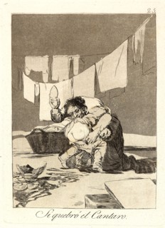 Francisco de Goya (Spanish, 1746-1828). Si quebrÃ³ el Cantaro. (Yes he broke the pot.), 1796-1797.