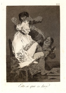 Francisco de Goya (Spanish, 1746-1828). Esto si que es leer. (That certainly is being able to read