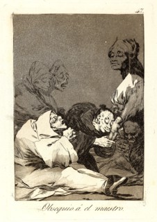 Francisco de Goya (Spanish, 1746-1828). Obsequio Ã¡ el maestro. (A gift for the master.), 1796-1797