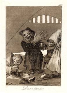 Francisco de Goya (Spanish, 1746-1828). Duendecitos. (Hobgoblins.), 1796-1797. From Los Caprichos,