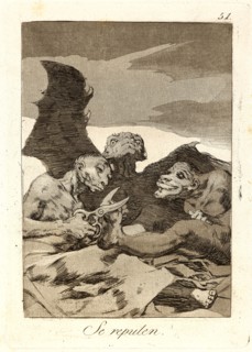 Francisco de Goya (Spanish, 1746-1828). Se repulen. (They spruce themselves up.), 1796-1797. From