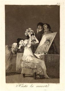 Francisco de Goya (Spanish, 1746-1828). Hasta la muerte. (Until death.), 1796-1797. From Los
