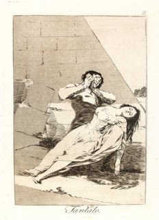 Francisco de Goya (Spanish, 1746-1828). Tantalo. (Tantalus.), 1796-1797. From Los Caprichos, no. 9.
